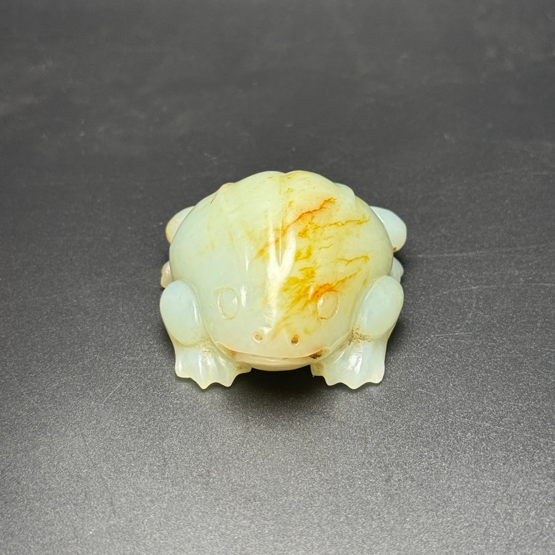 Old Chinese Hetian Jade Frog Statue Pendant - 4