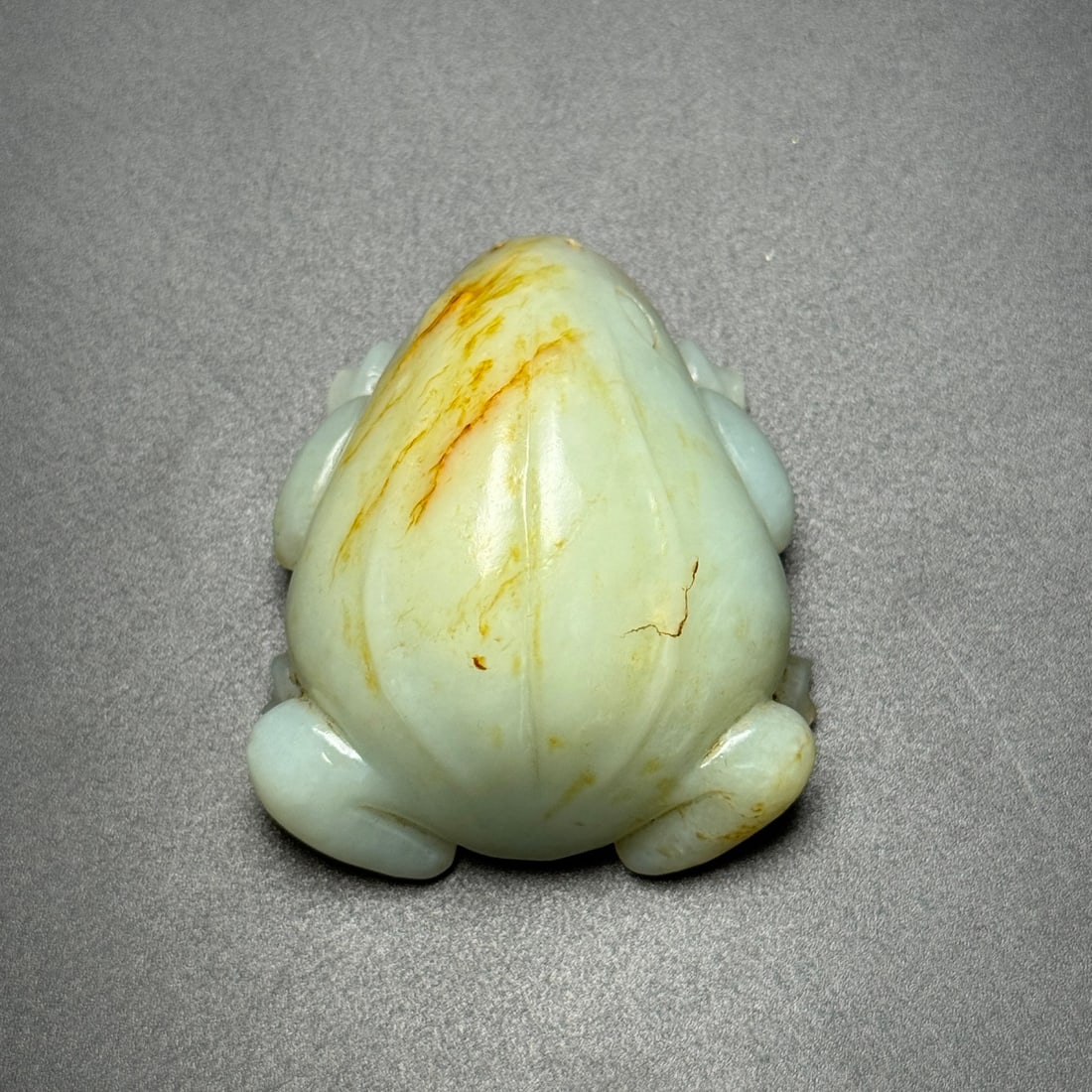 Old Chinese Hetian Jade Frog Statue Pendant - 6