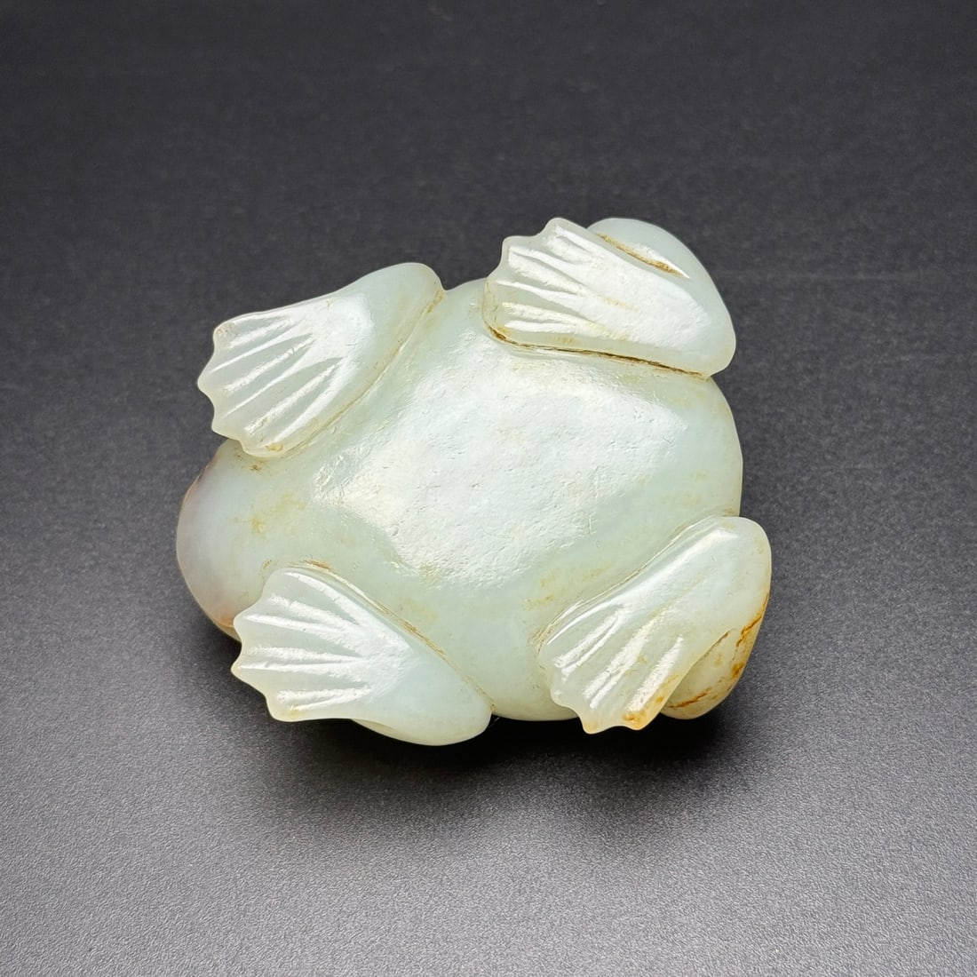 Old Chinese Hetian Jade Frog Statue Pendant - 7