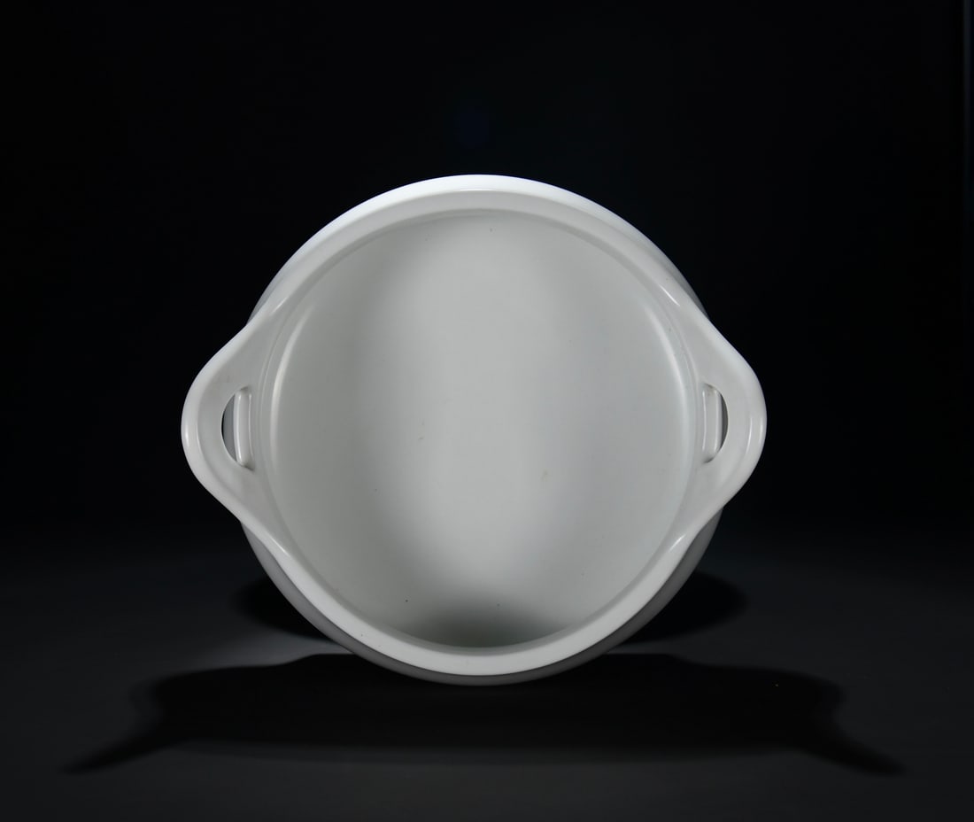 Chinese White Glaze Porcelain Incense Burner - 6