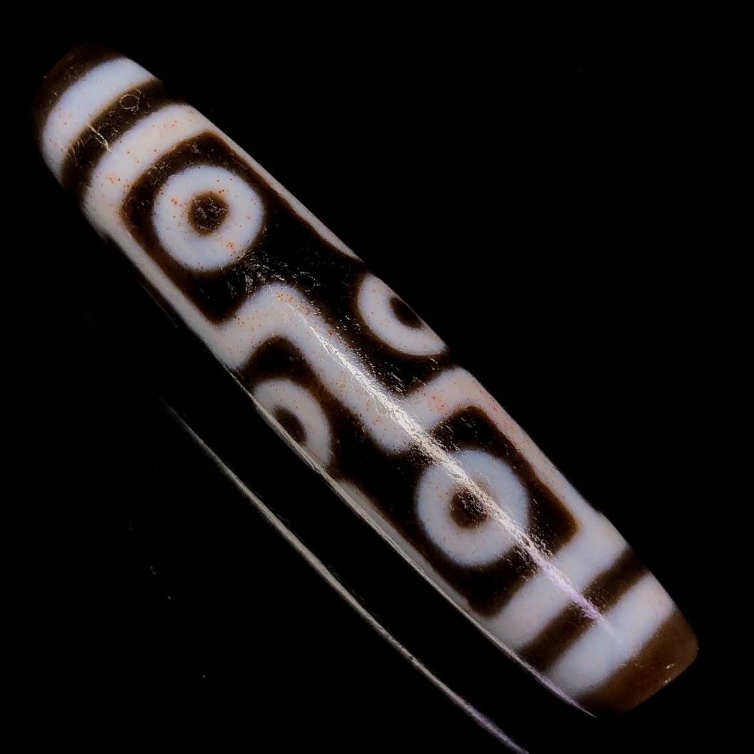 Old Tibetan Nine Eyes DZI Agate Pendant - 6