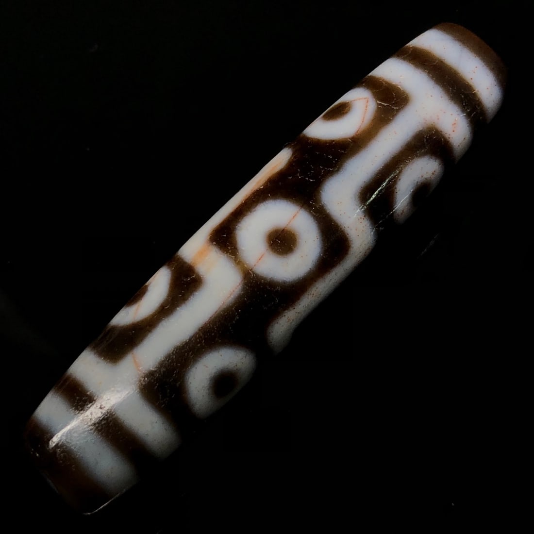 Old Tibetan Nine Eyes DZI Agate Pendant - 7