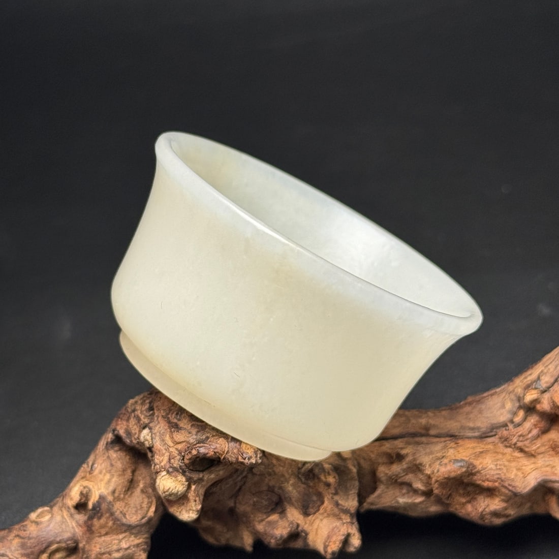 Superb Chinese White Hetian Jade Wine Cup (1 of 9)