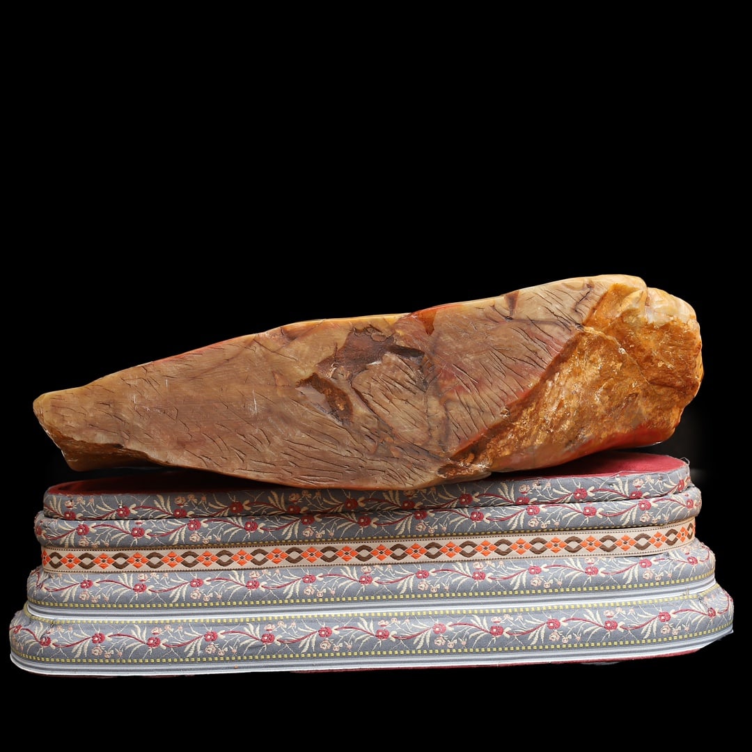 Chinese Shoushan Stone Hand Carved Dragon & Figure Statue - Nezha naohai - 15