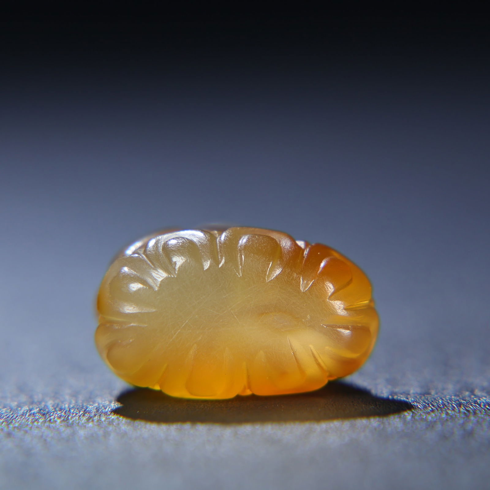 Chinese Yellow Agate Deer Pendant - 8
