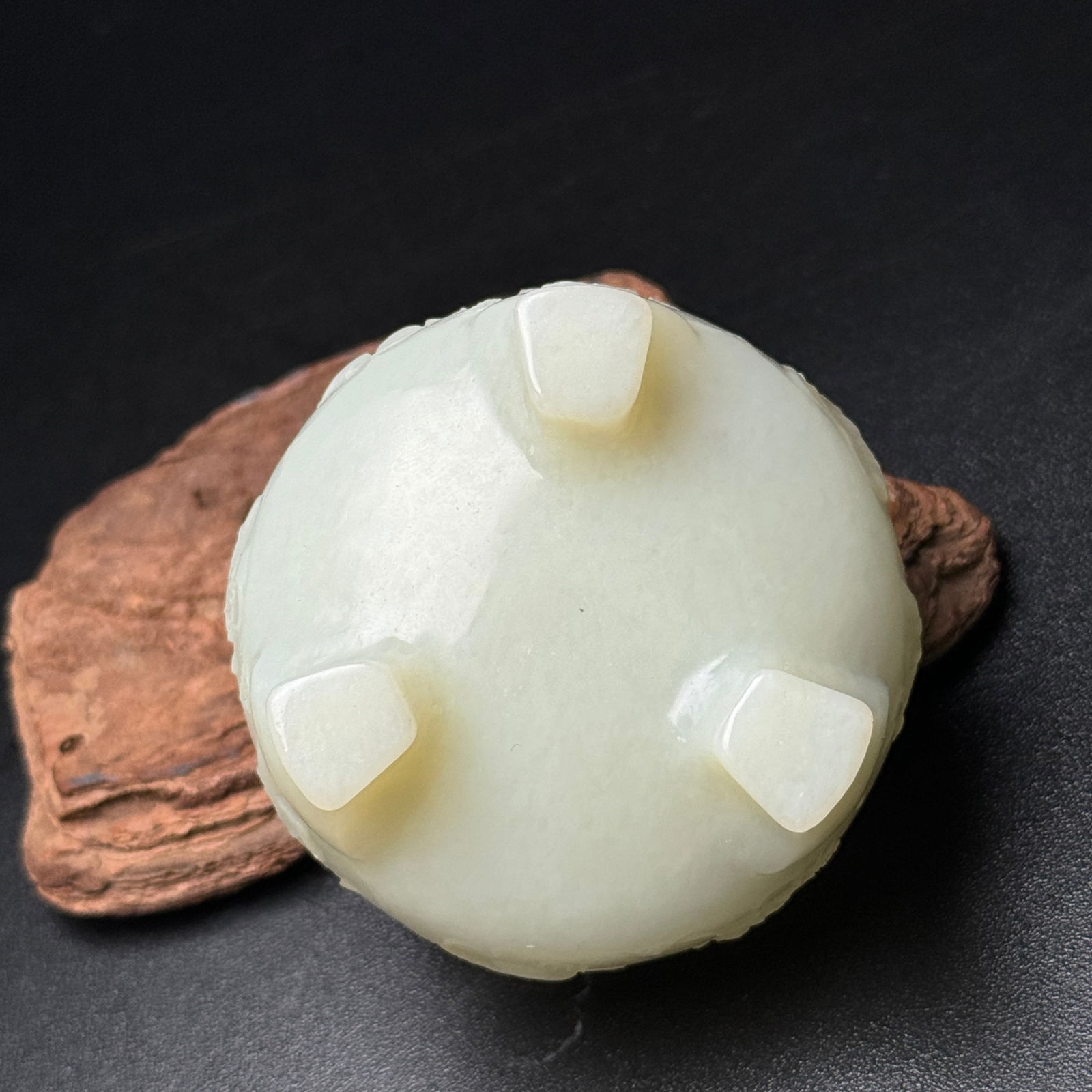 Superb Chinese Hetian Jade Carved Incense Burner - 8