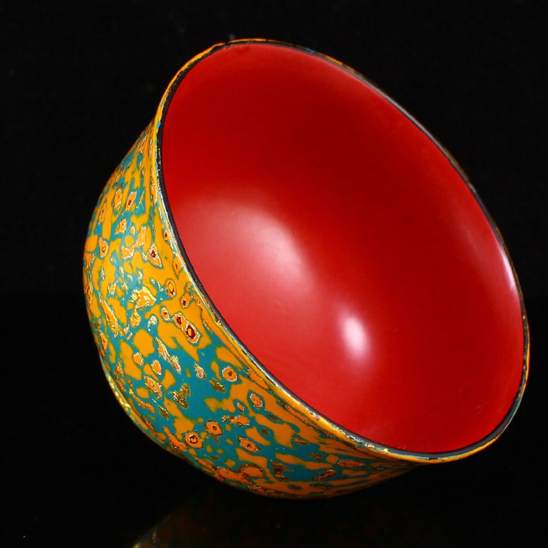 Chinese Gilt Gold Lacquerware Bowl - 6