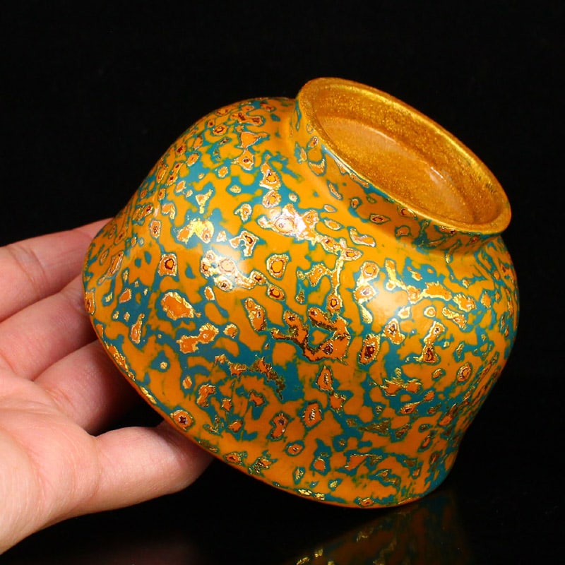 Chinese Gilt Gold Lacquerware Bowl - 8