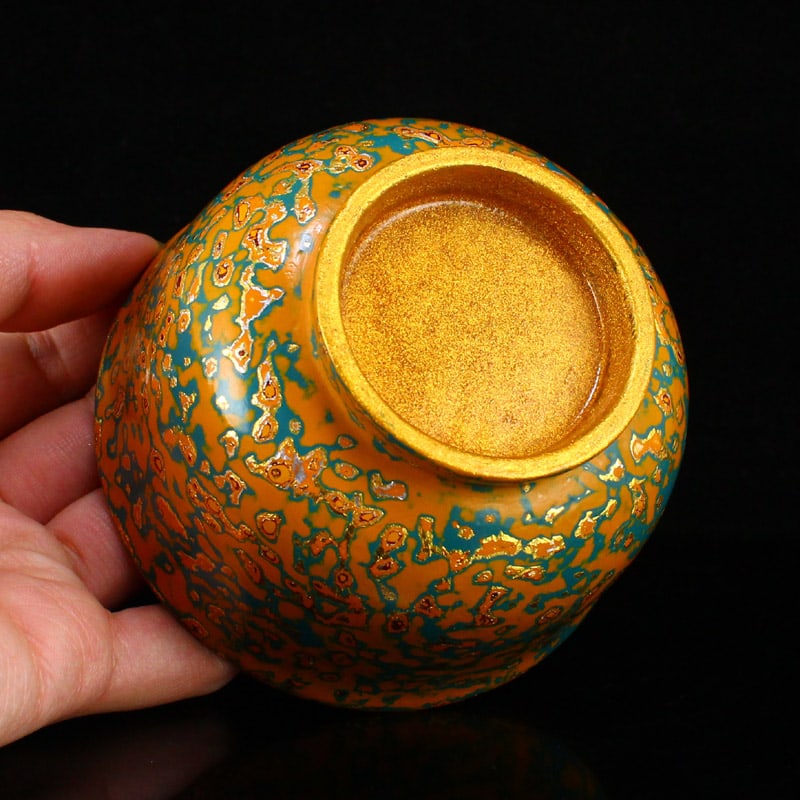 Chinese Gilt Gold Lacquerware Bowl - 9
