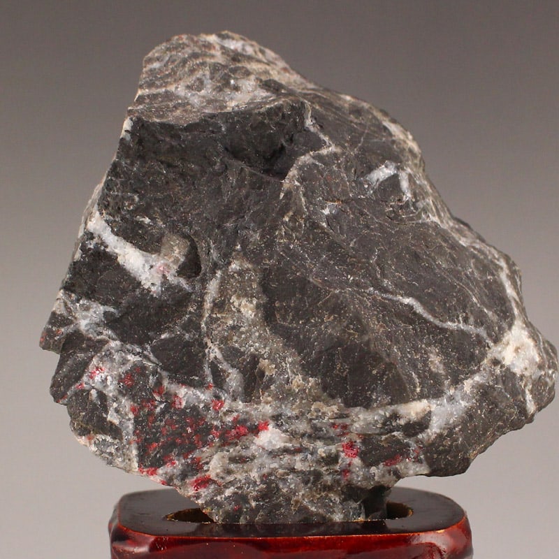 Chinese Natural Cinnabar Stone Original Stone Statue - 2