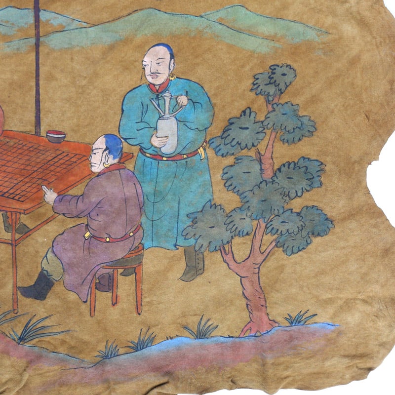 Chinese Sheepskin Figure Painting - 8