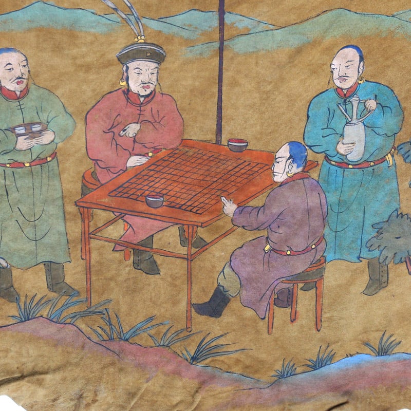 Chinese Sheepskin Figure Painting - 9