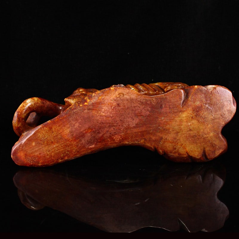 Vintage Hetian Jade Hand Carved Tiger Statue - 8