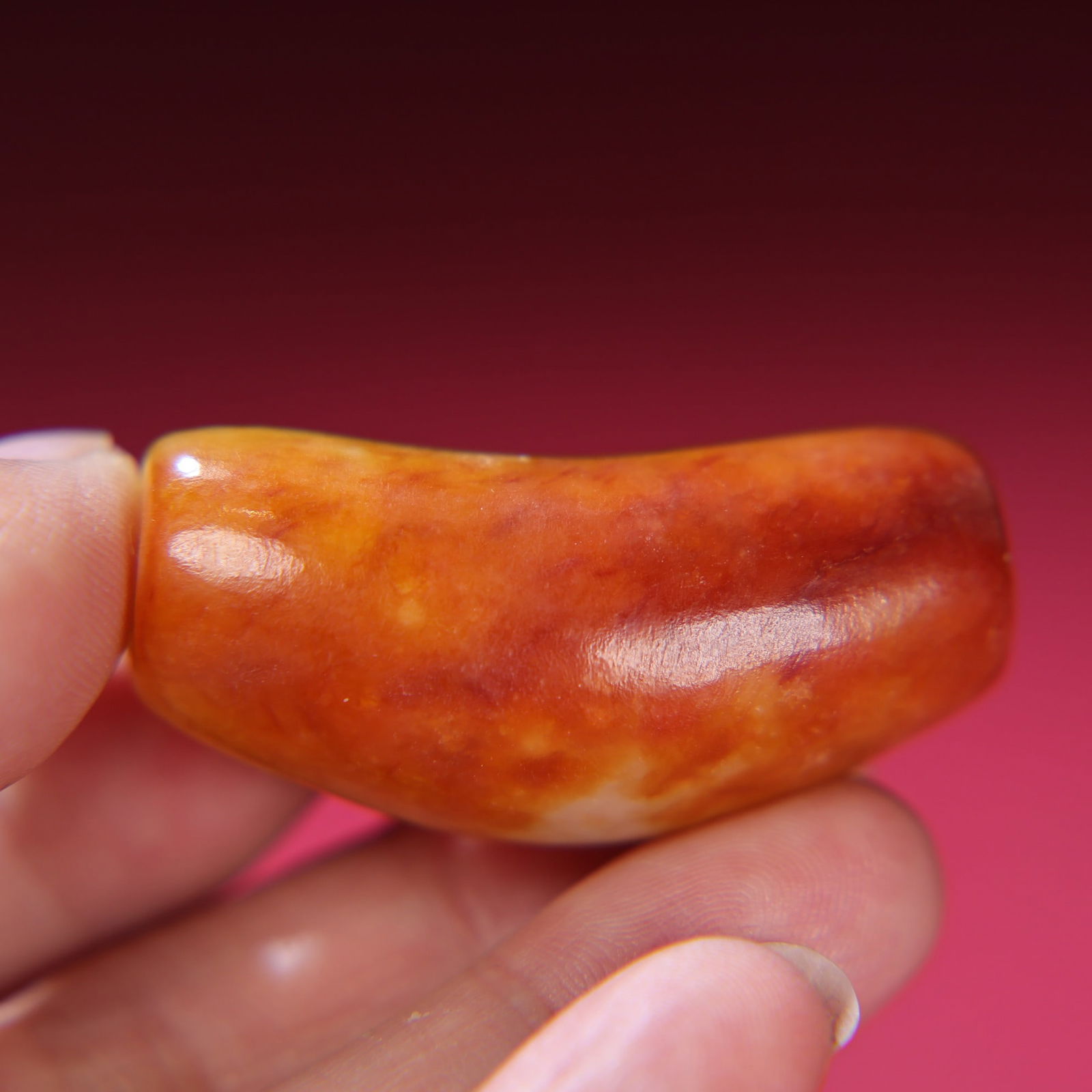 Old Chinese Hetian Jade Pendant/Lezi - 2