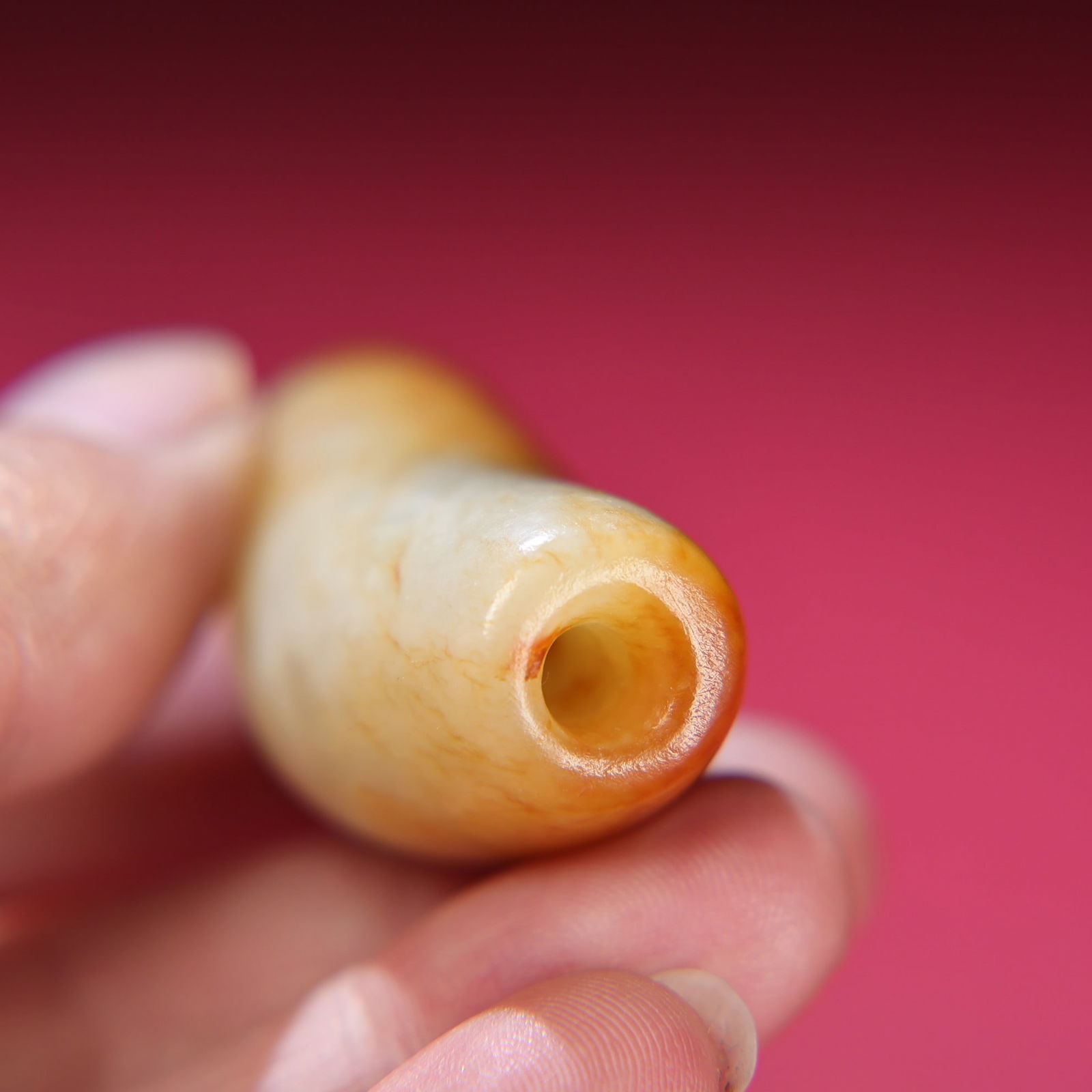 Old Chinese Hetian Jade Pendant/Lezi - 4