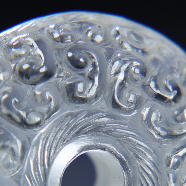 Natural White Crystal Lucky Pendant - 3