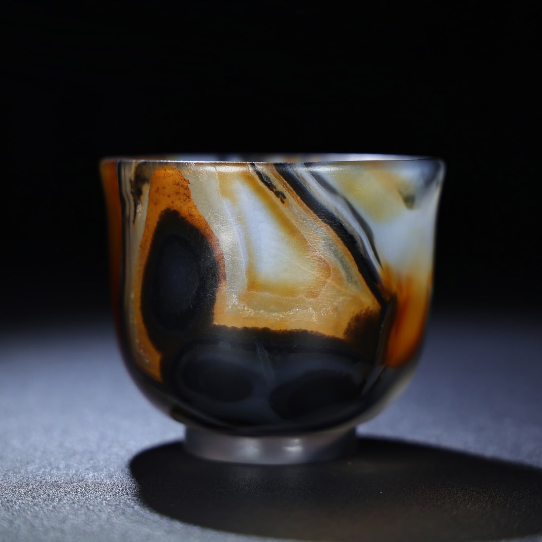 Chinese Agate Cup Statue (1 of 9)