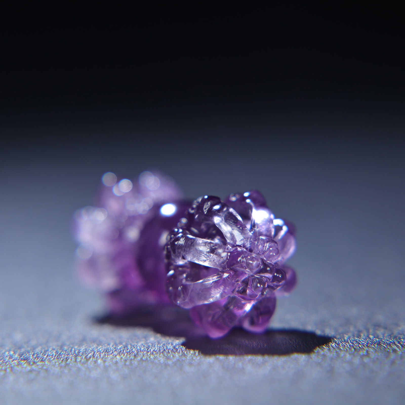 Natural Amethyst Hand Carved Pestle Xiangmo Pendant - 8