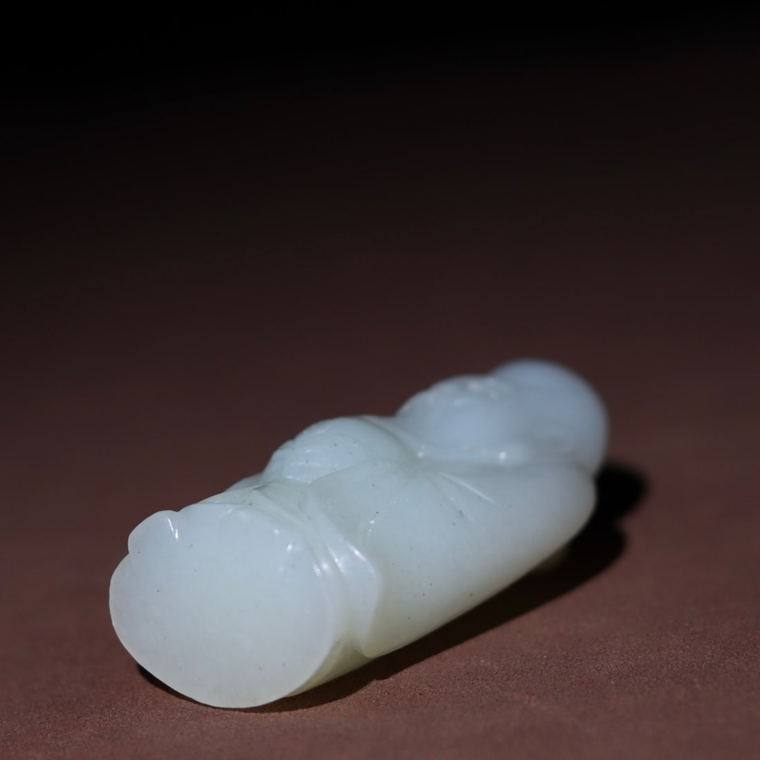 Chinese Hetian Jade Hand Carved Longevity Taoism Deity Statue - 6