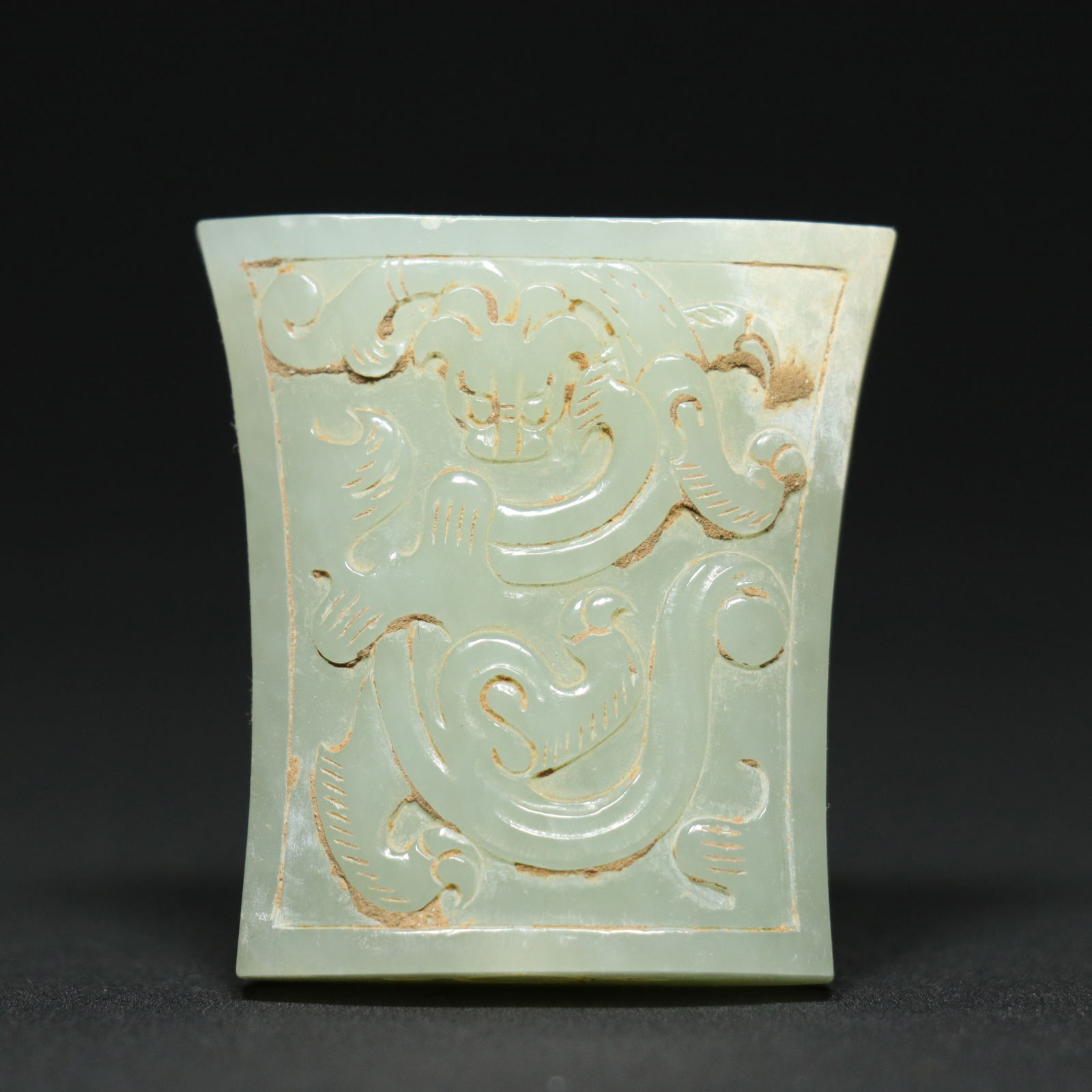 A Set Vintage Chinese Hetian Jade Sword Ornaments Statue - 5