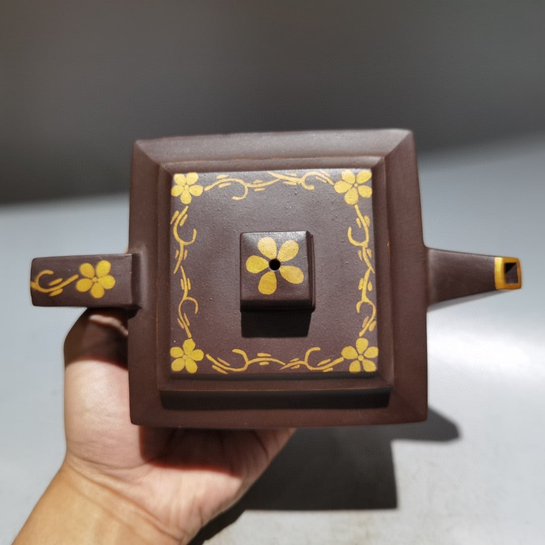 Chinese Yixing Zisha Clay Mountain River Scene Design Teapot - 6