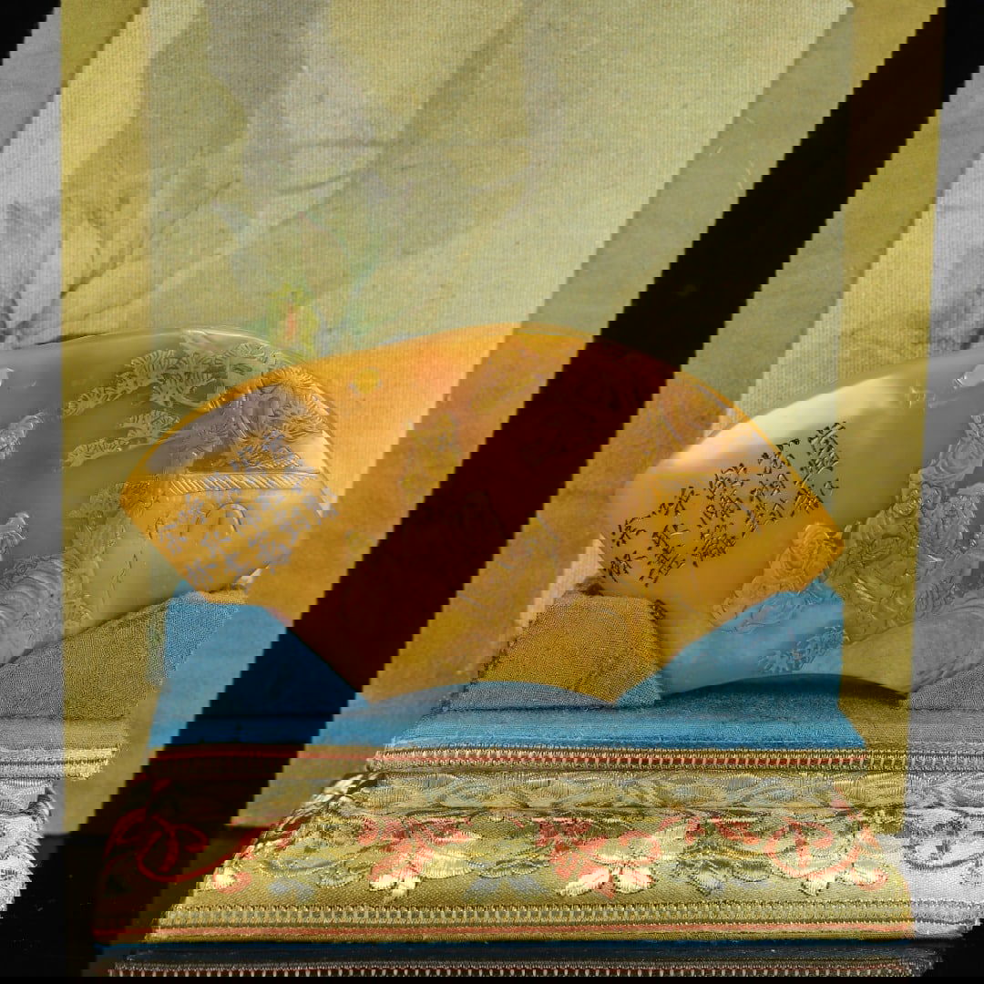 Chinese Tianhuang Stone Low Relief Pine Tree & Figure Seal Statue - 10