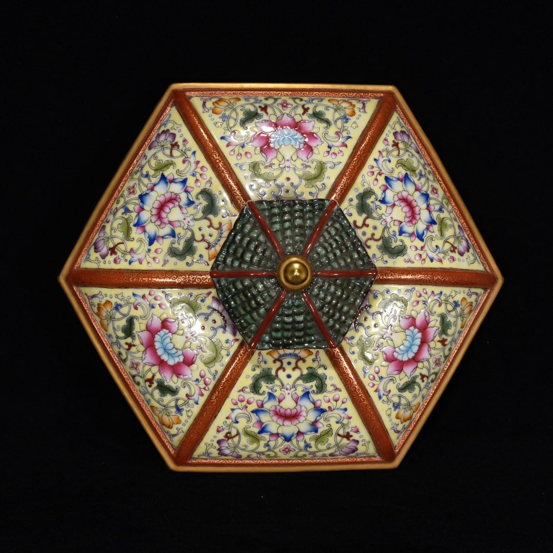 Chinese Gilt Edge Famille Rose Enamel Flowers Bird Design Porcelain Pot - 7