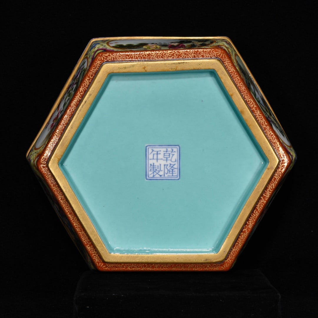 Chinese Gilt Edge Famille Rose Enamel Flowers Bird Design Porcelain Pot - 9