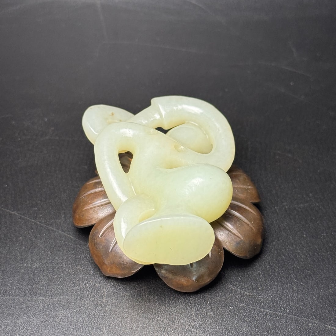 Superb Chinese Hetian Jade Carved Figure Statue - 6