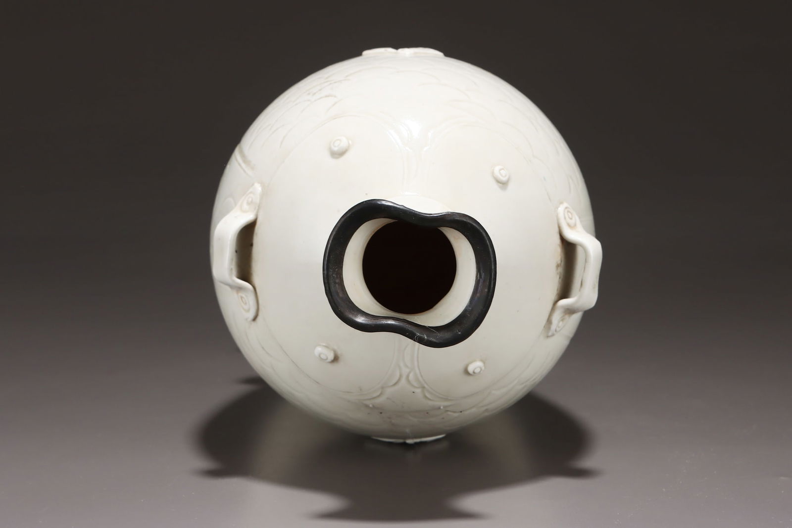 Chinese Ding Kiln Fish Shape Porcelain Vase w Box - 6