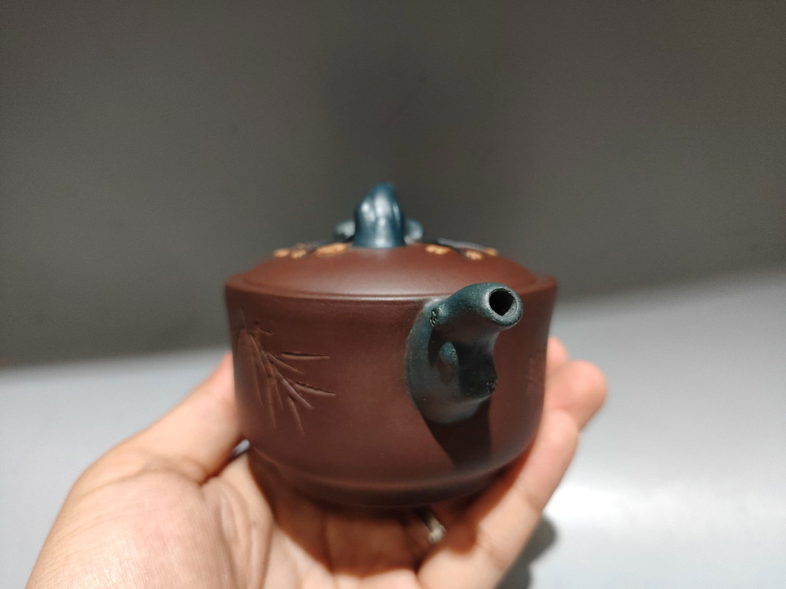 Chinese Yixing Zisha Poetic Prose Teapot - 5