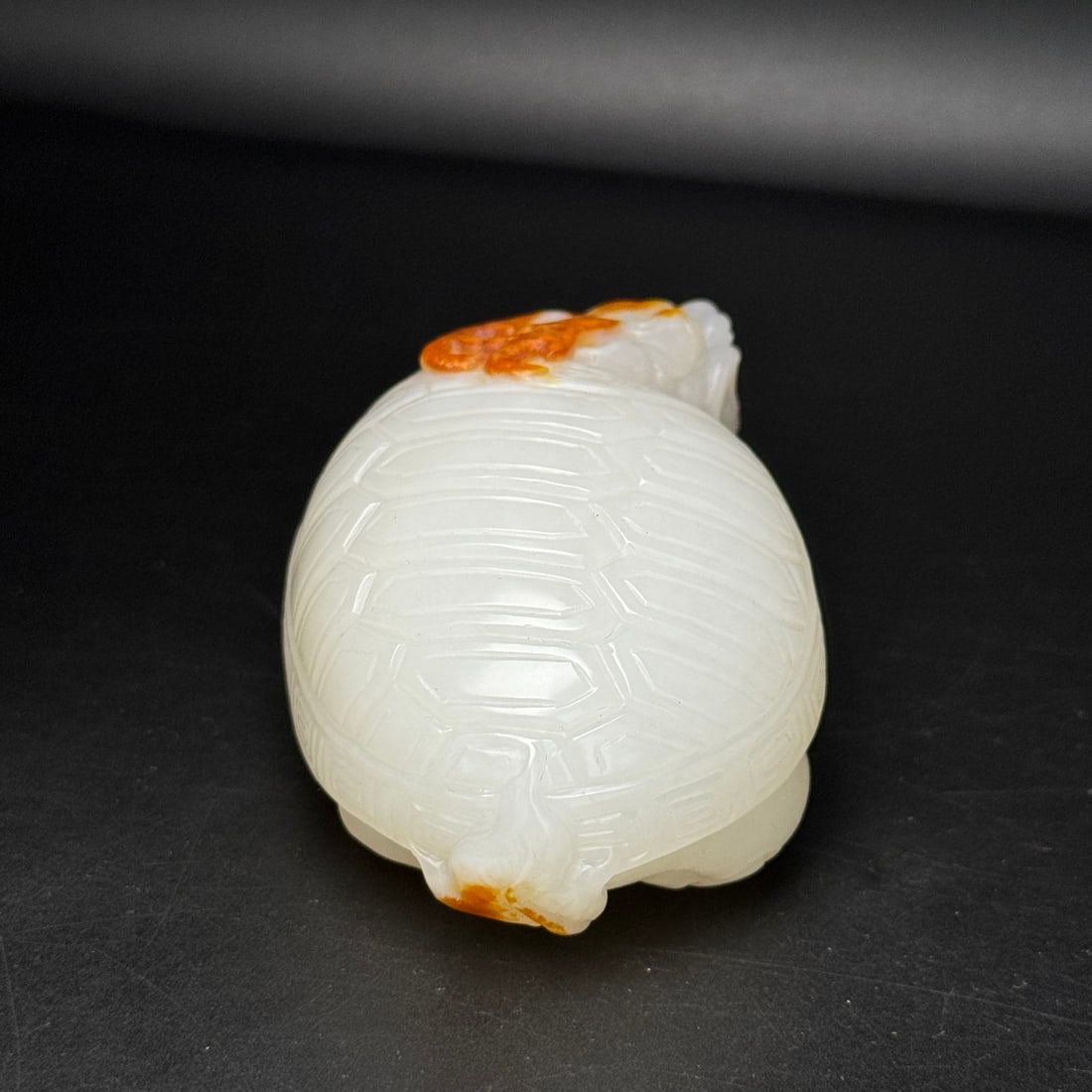 Superb Chinese Hetian Jade Carved Dragon Turtle Statue - 4