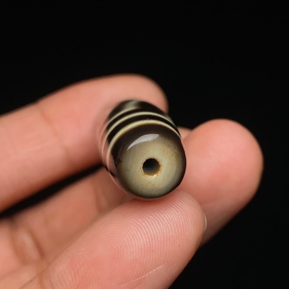 Old Tibetan 3 Eye DZI Agate Lucky Pendant - 9