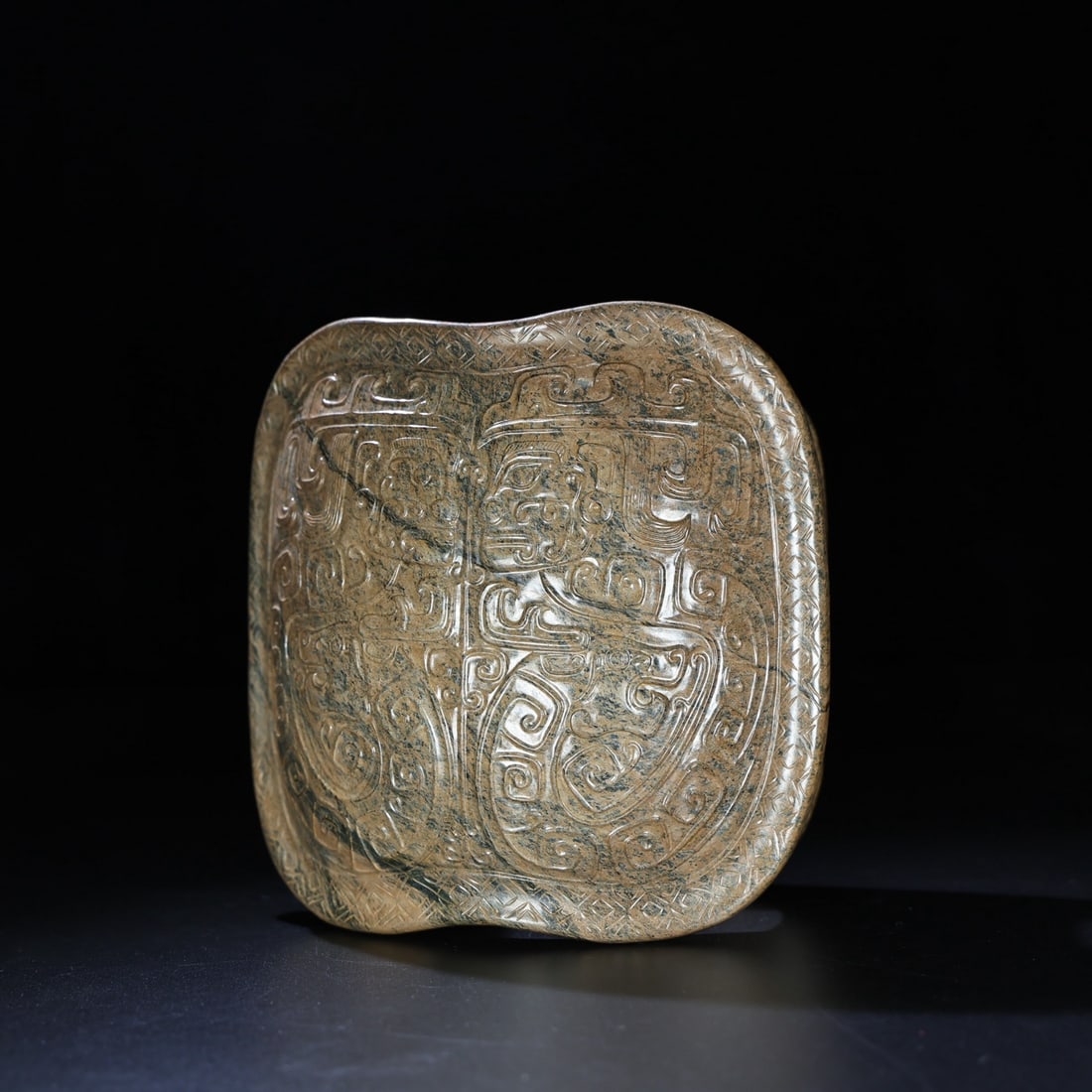 Superb Vintage Chinese Hetian Jade Hand Carved Turtle Shell Statue - 2