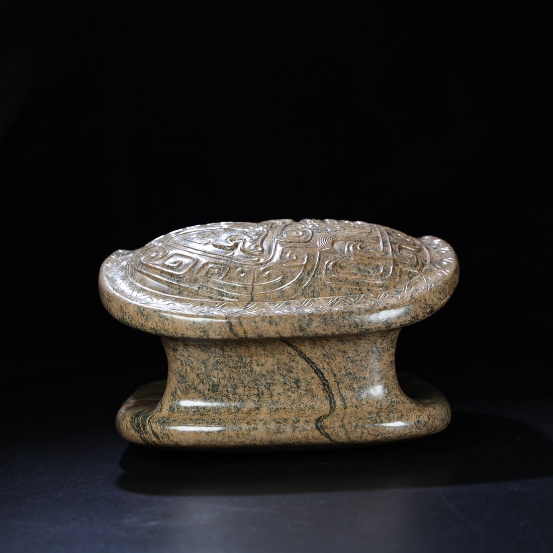 Superb Vintage Chinese Hetian Jade Hand Carved Turtle Shell Statue - 4