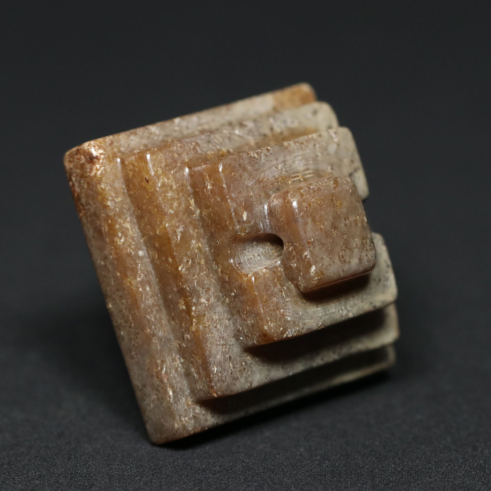 Vintage Chinese Hetian Jade Seal - 5