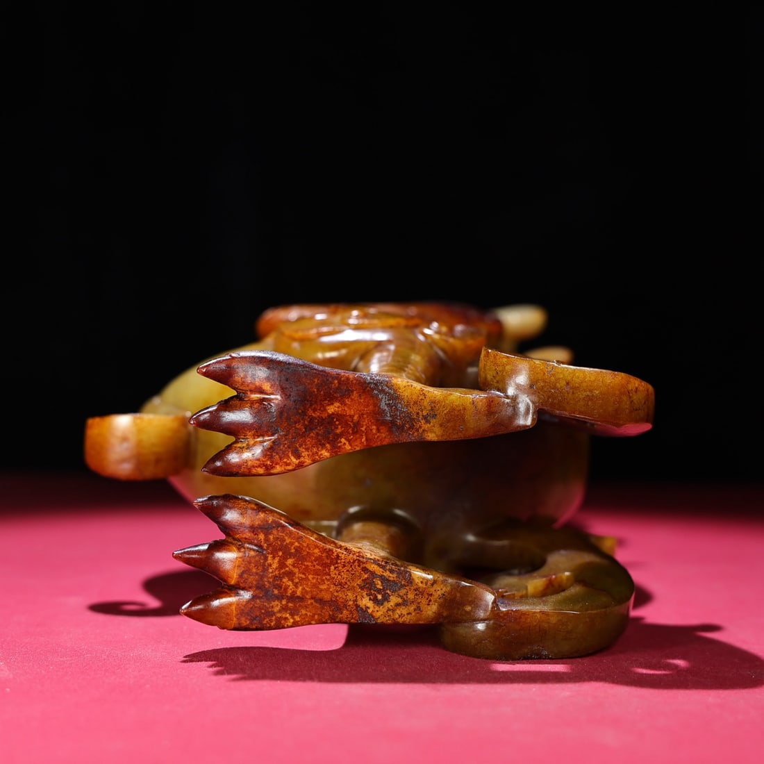 Superb Vintage Chinese Hetian Jade Carved Phoenix Statue - 9