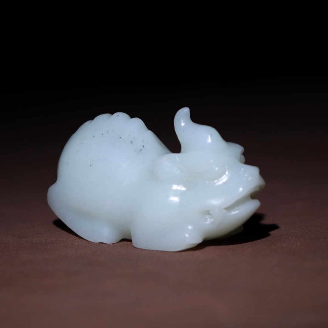 Superb Chinese Hetian Jade Carved Unicorn Statue - 3