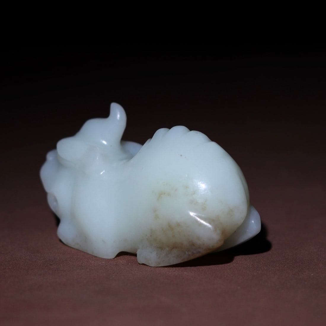 Superb Chinese Hetian Jade Carved Unicorn Statue - 6