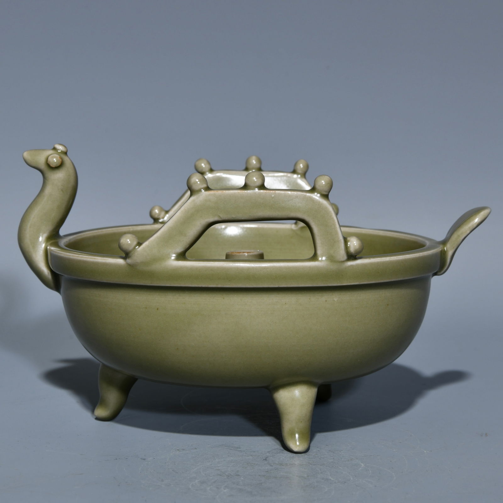 Chinese Yue Kiln Divine Beast Porcelain Incense Burner (1 of 9)