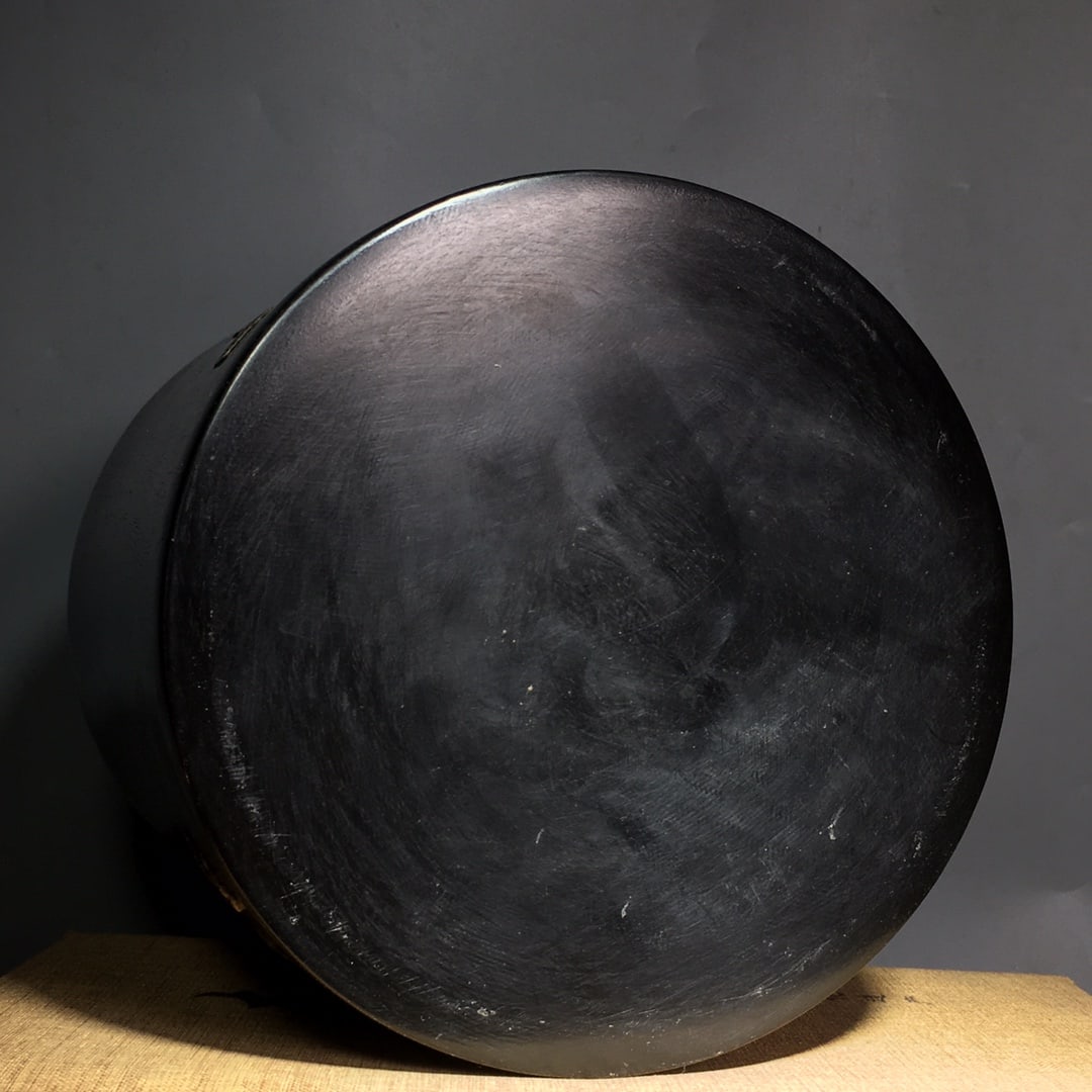 Old Chinese Zitan Wood Inlay Shoushan Stone Flowers Bird Design Brush Pot - 9