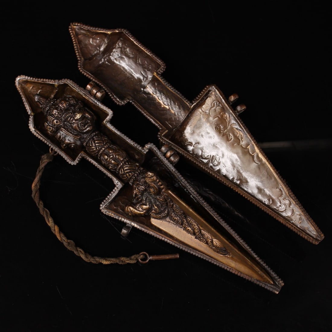 Vintage Copper Pestle Xiangmo Statue (1 of 9)