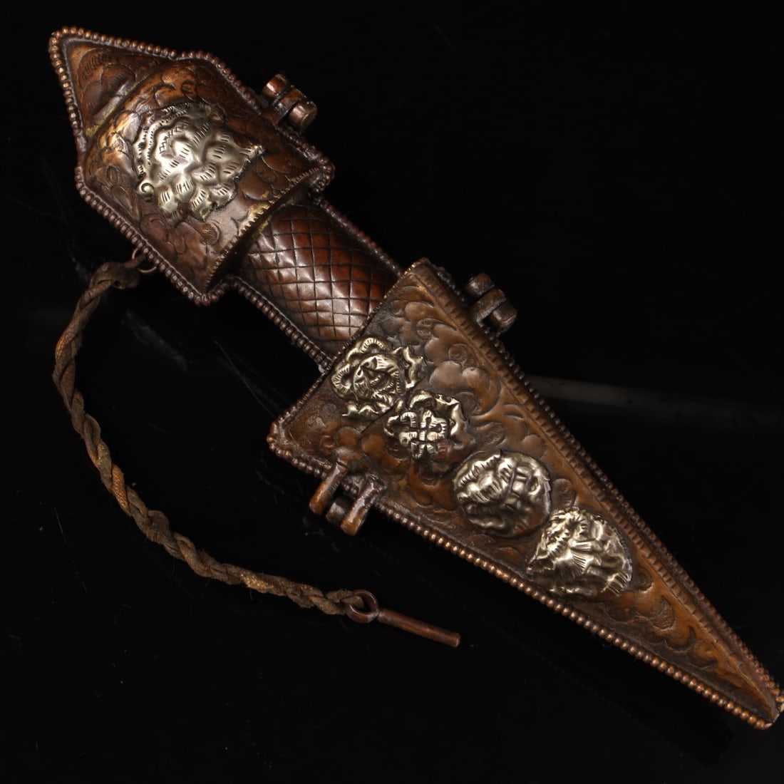 Vintage Copper Pestle Xiangmo Statue - 8