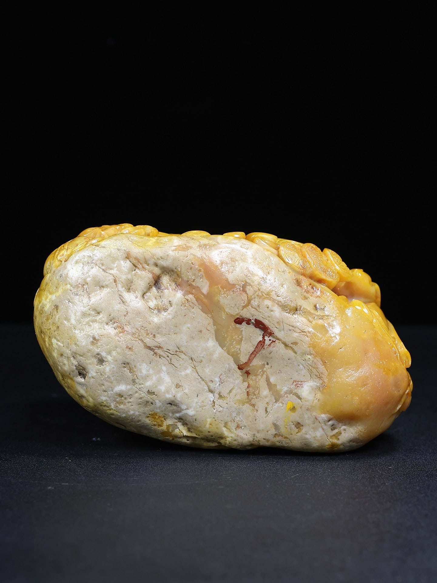 Chinese Tianhuang Stone Hand Carved Taoism Deity Fukurokuju Statue - 13