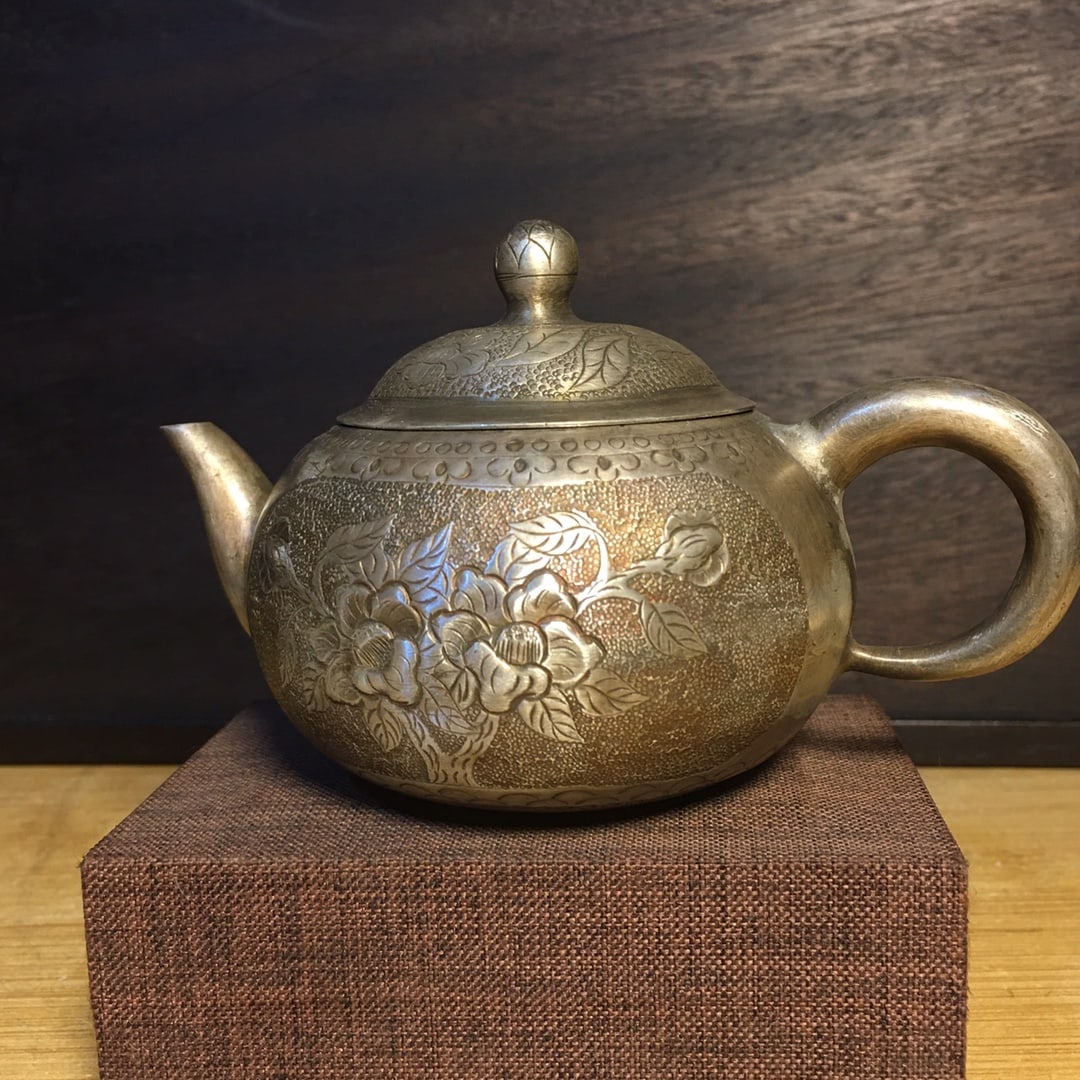 Vintage Chinese Pure Silver Teapot - 6