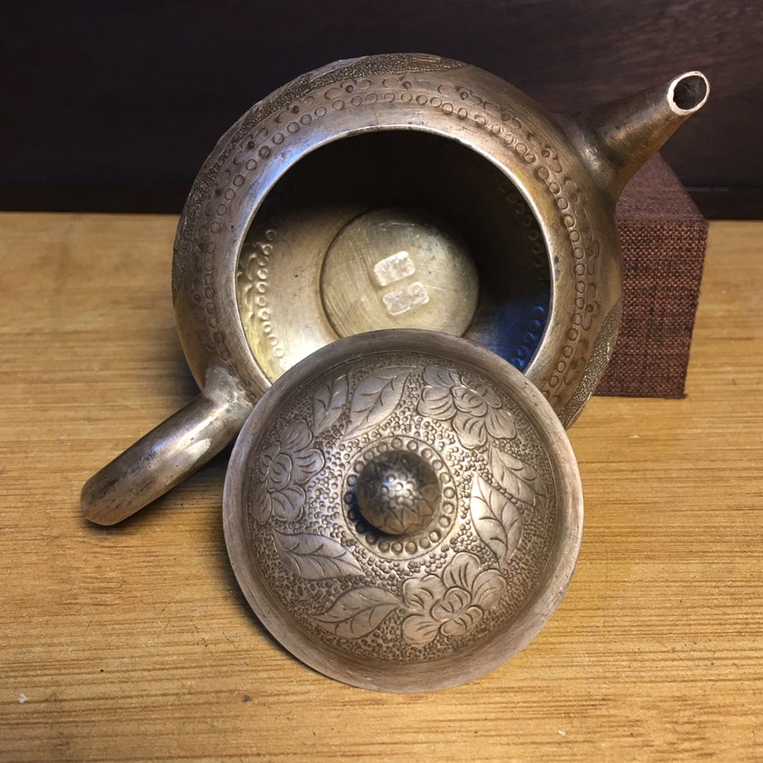 Vintage Chinese Pure Silver Teapot - 8