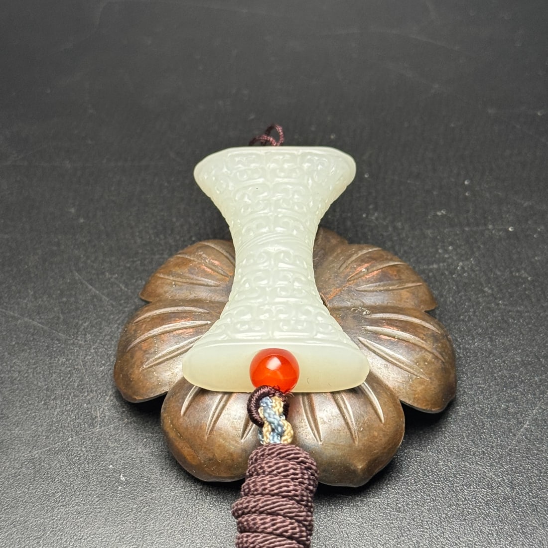 Chinese Hetian Jade Lucky Pendant - 7