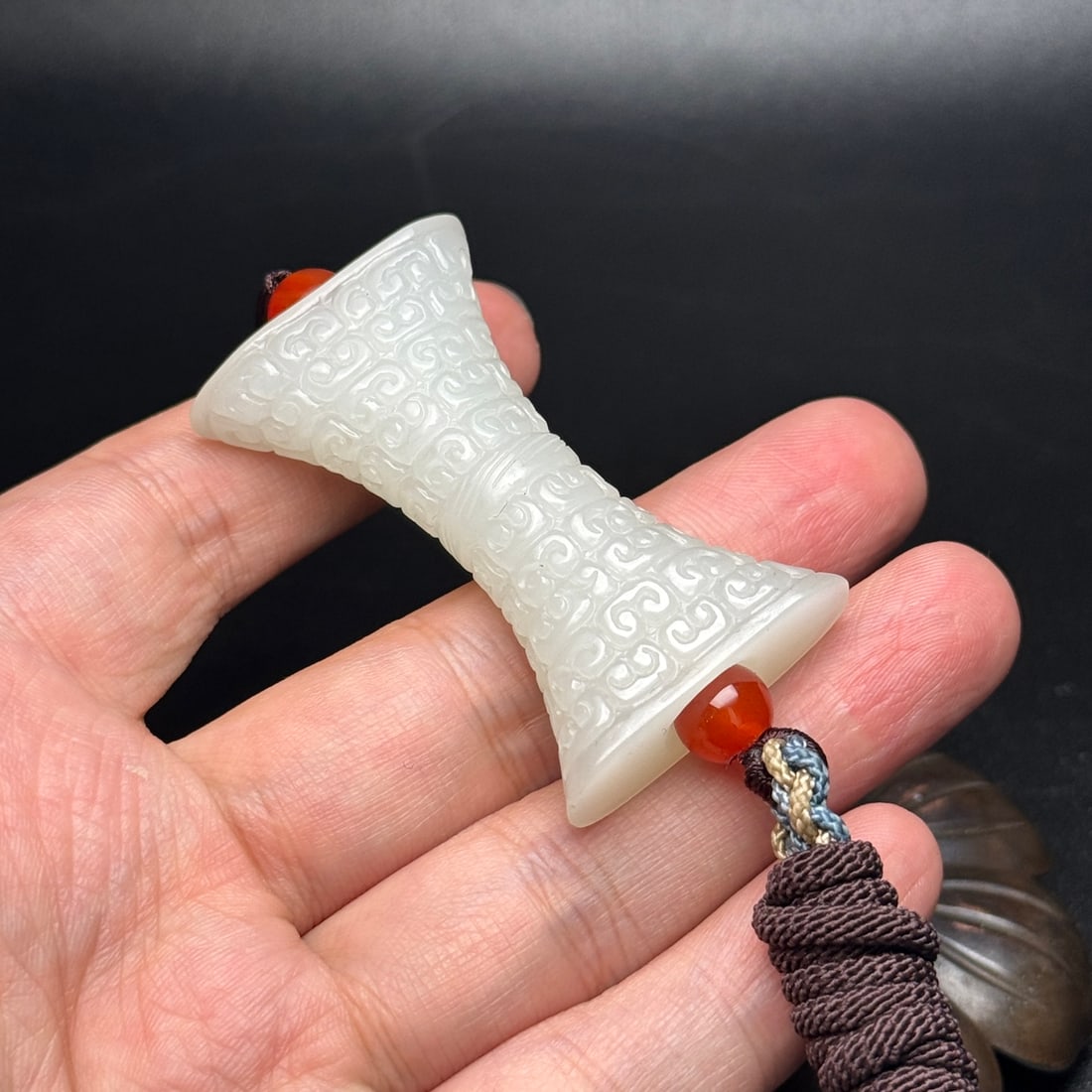 Chinese Hetian Jade Lucky Pendant - 9