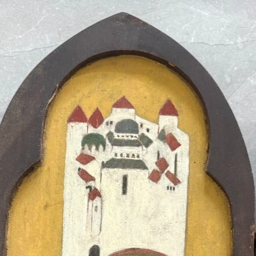 Portrait, Mary, Religious - Painting Antique Original - 3