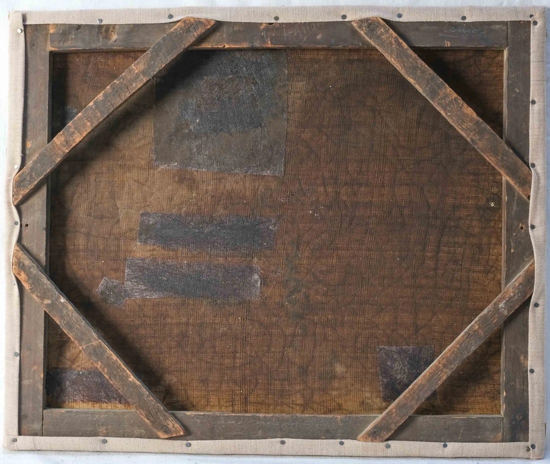 Banquet Scene in Athens, People - Painting Antique Original Old 19th century - 8